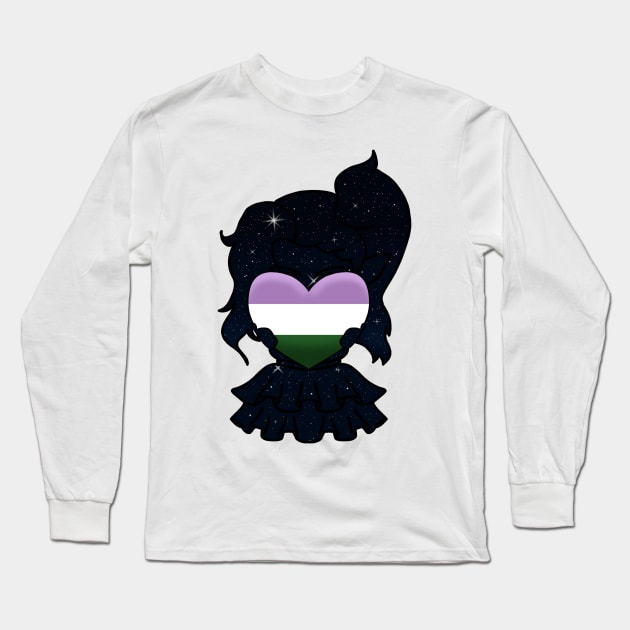 GENDERQUEER PRIDE Long Sleeve T-Shirt by Burrrrrittttooooo's Closet